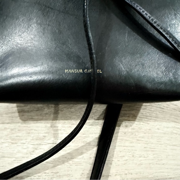 Mansur Gavriel Bucket Bag Ballerina in Black Leather - Picture 3 of 12